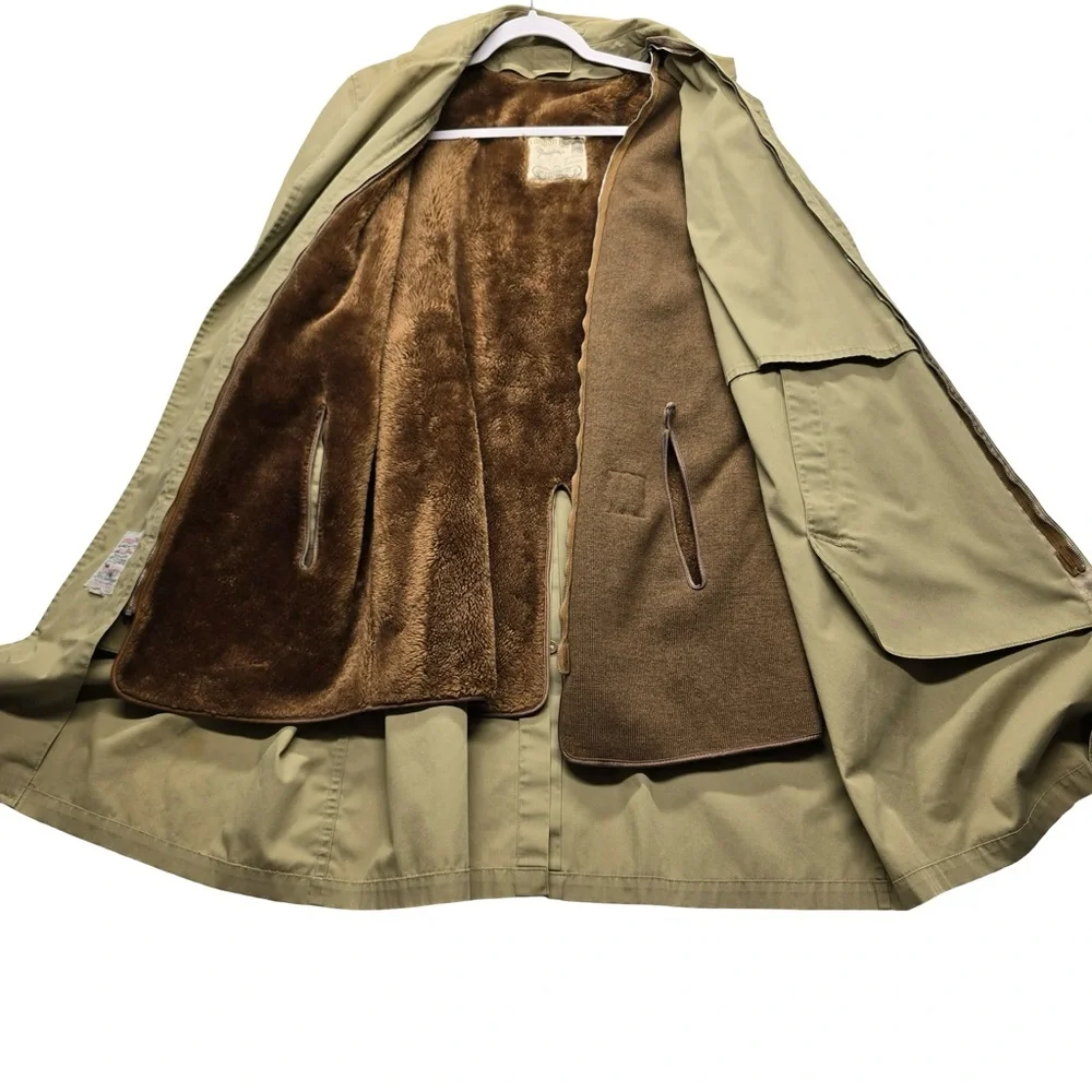 London Fog Maincoats Pile‎ Lined Trench Coat Tan Men’s Vintage Outerwear